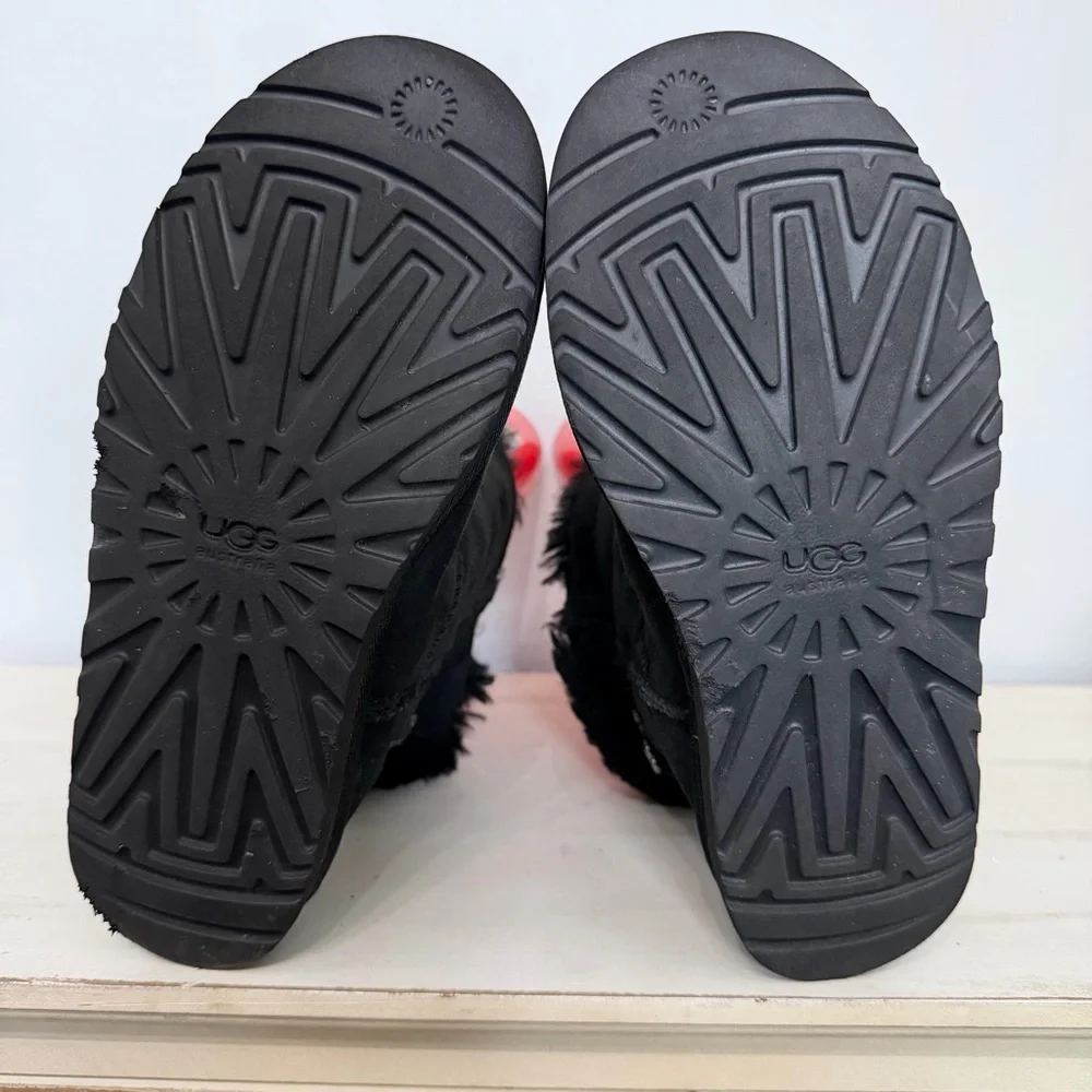 Ugg Black Suede Fairmont Winter Boots